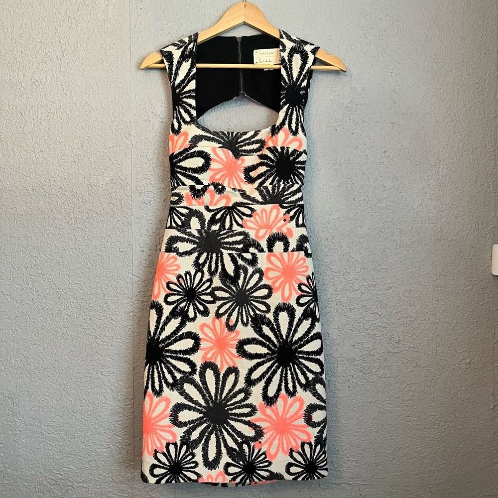 Nicole Miller Artelier Womens Floral Mini Dress Size 4